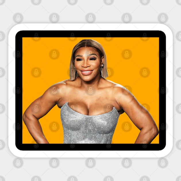 serena williams Sticker by 404pageNotfound